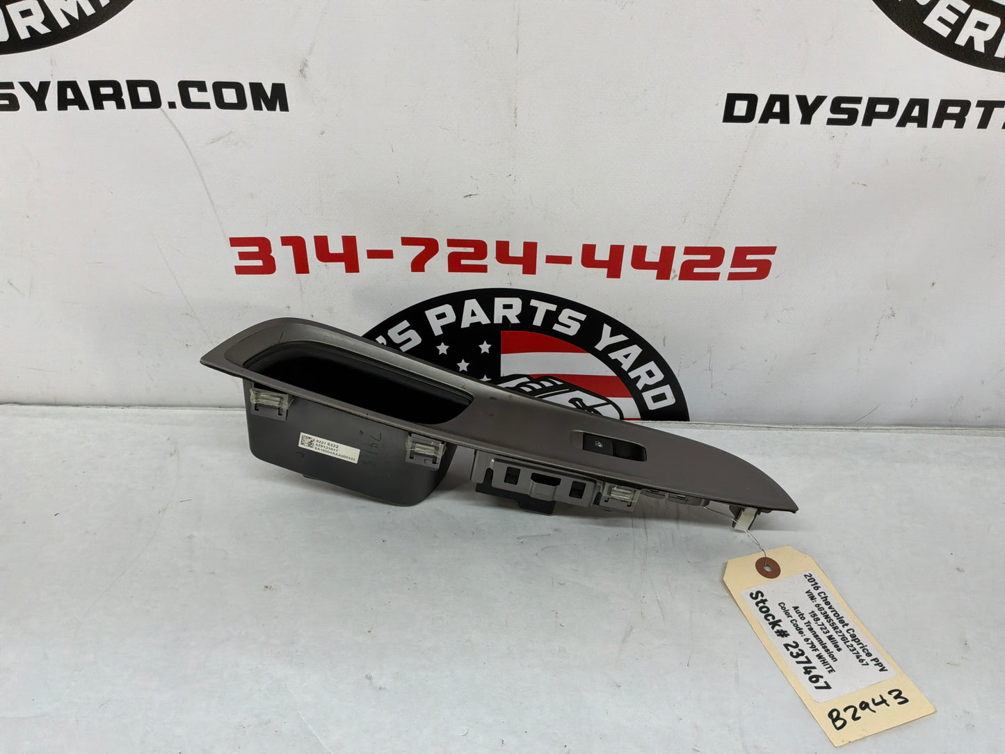 2016 Chevy Caprice PPV RH Passenger Front Power Window Switch OEM