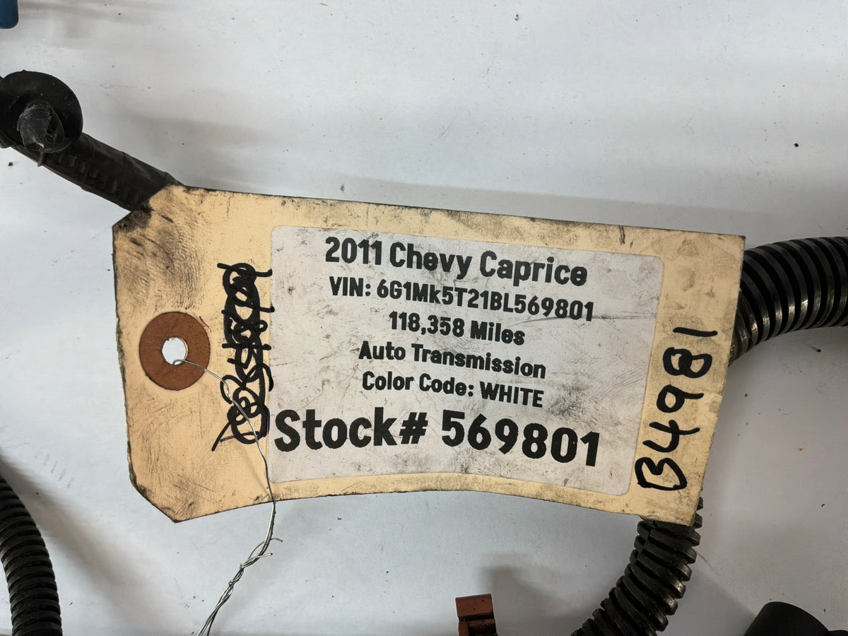 2011 Chevy Caprice Engine Motor Transmission Wire Wiring Harness OEM