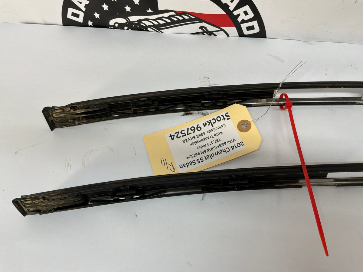 2014 Chevy SS Sedan RH & LH Roof Panel Joint Finish Molding Trim OEM