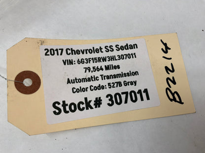 2017 Chevy SS Sedan Rear Suspension Cradle Subframe Bolts Hardware OEM