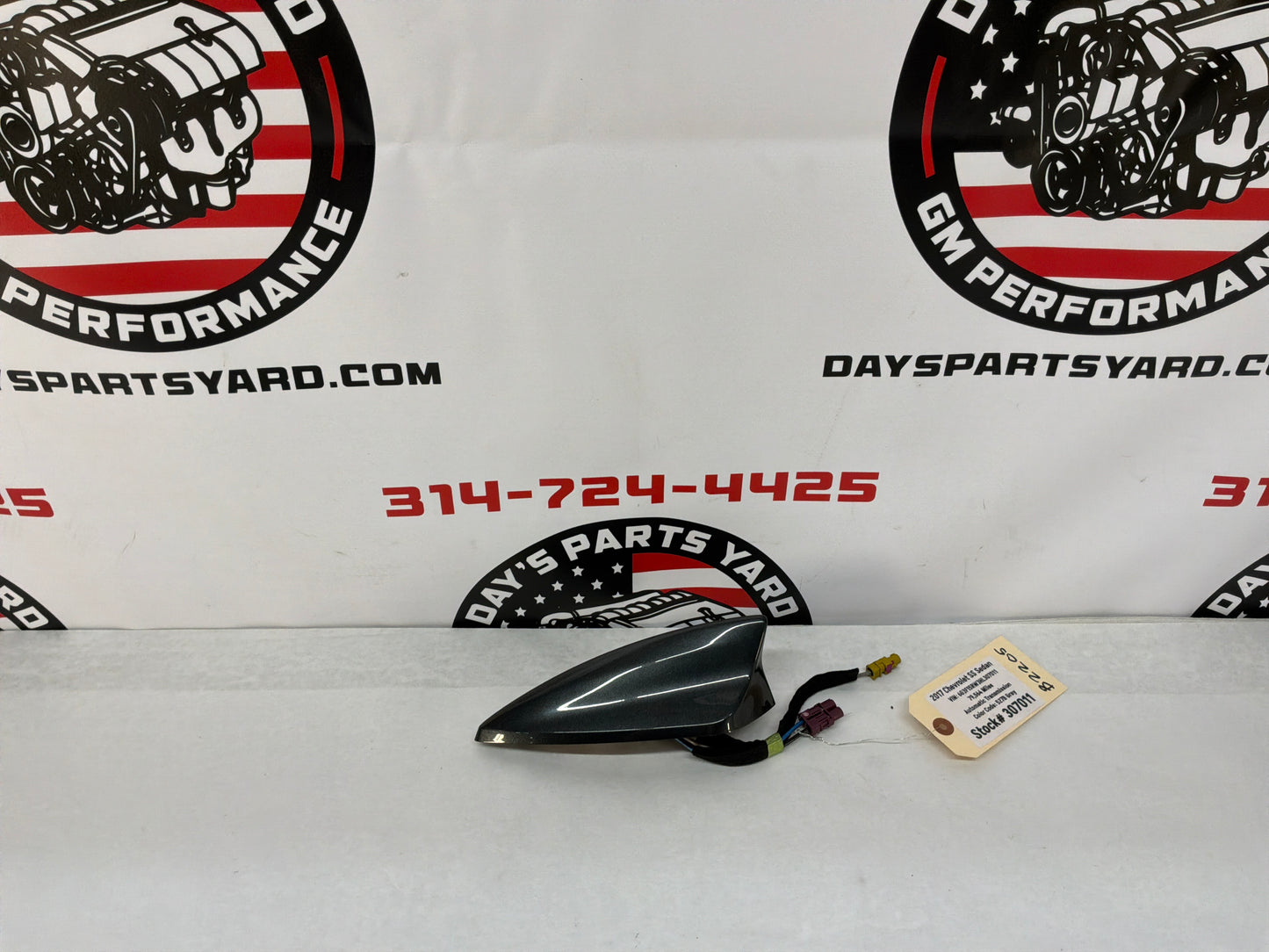 2017 Chevy SS Sedan Shark Fin Roof Antenna Gray OEM
