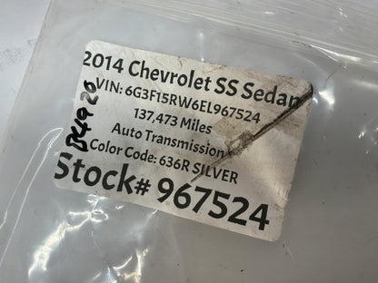 2014 Chevy SS Sedan Factory Exhaust Muffler Clamps OEM