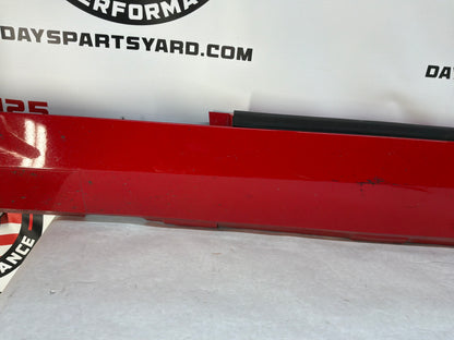 2013 Chevy Camaro 1LE LH Driver Rocker Molding Side Skirt Panel Red OEM