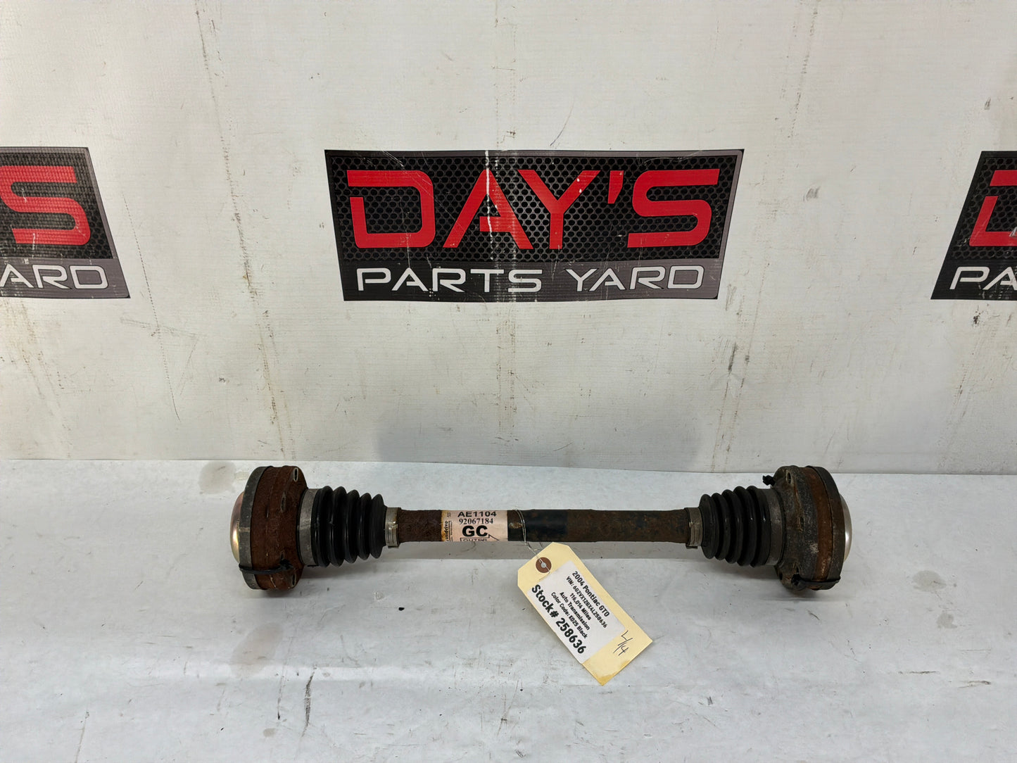 2004 Pontiac GTO LH Driver Rear CV Axle Half Shaft OEM