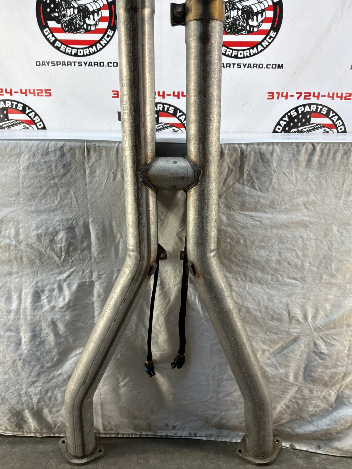 2002 Chevy C5 Corvette Factory OEM Exhaust Mid H Pipe w/ Catalytic Converters