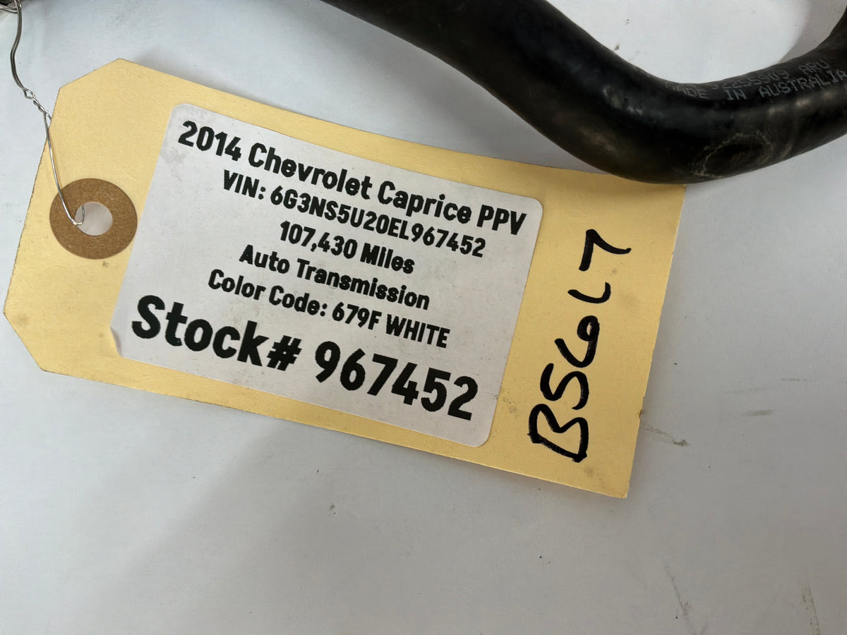 2014 Chevy Caprice PPV Brake Booster Vacuum Hose Line Tube OEM