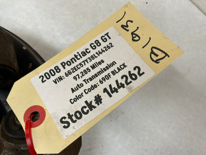 2008 Pontiac G8 RH Passenger Rear Suspension Spindle Hub Knuckle Wheel Bearing OEM