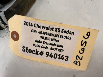 2014 Chevy SS Sedan HVAC Heater Core Hose Lines Tubes OEM