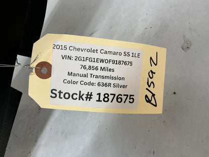 2015 Chevrolet Camaro SS 1LE Lower Radiator Air Inlet Duct Splash Sheild OEM