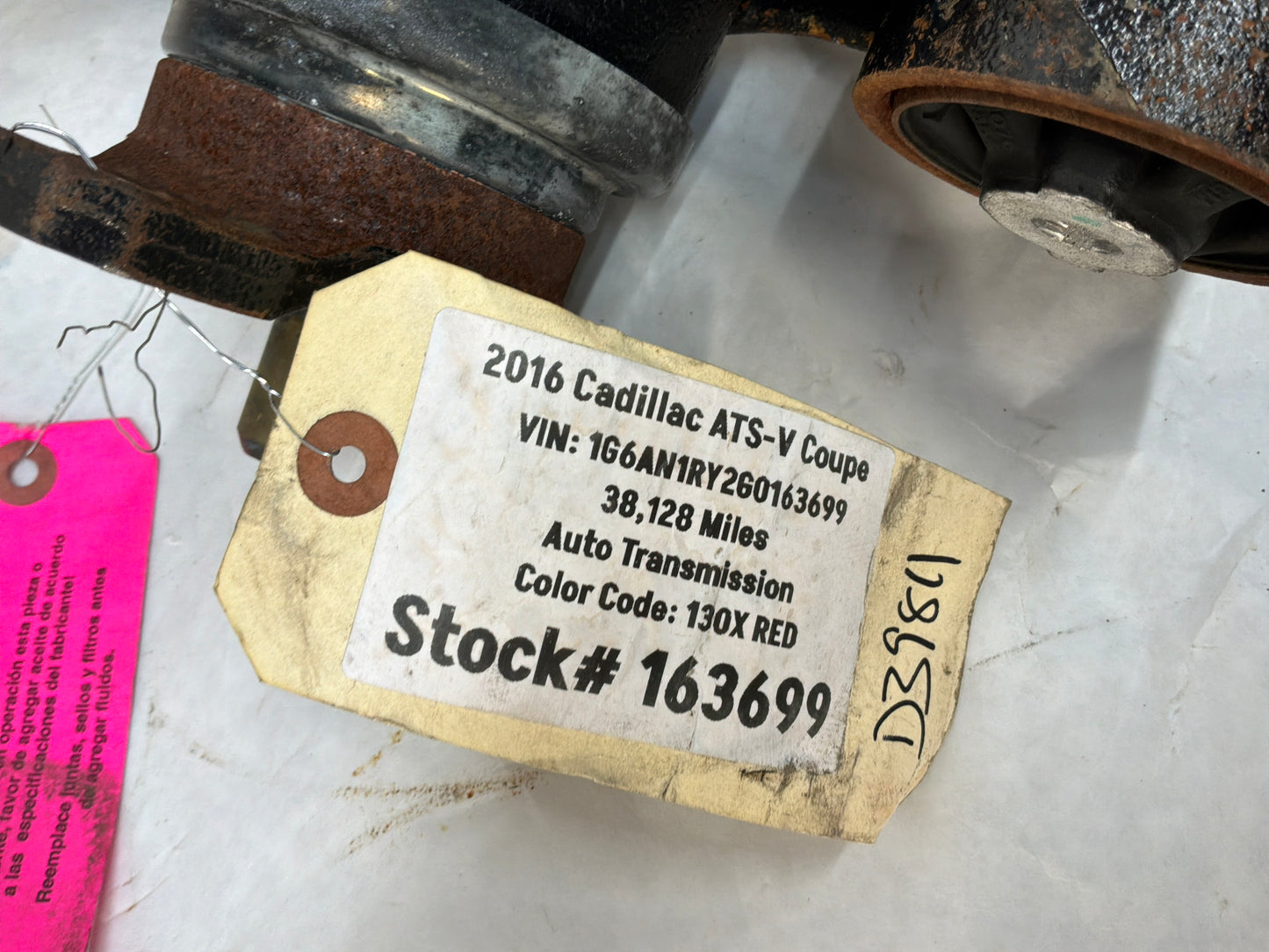 2016 Cadillac ATS-V Coupe 2.85 ELSD Rear End Carrier Rearend Differential OEM