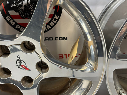 2002 Chevy C5 Corvette 17x8.5 18x9.5 Factory OEM Wheels Rims