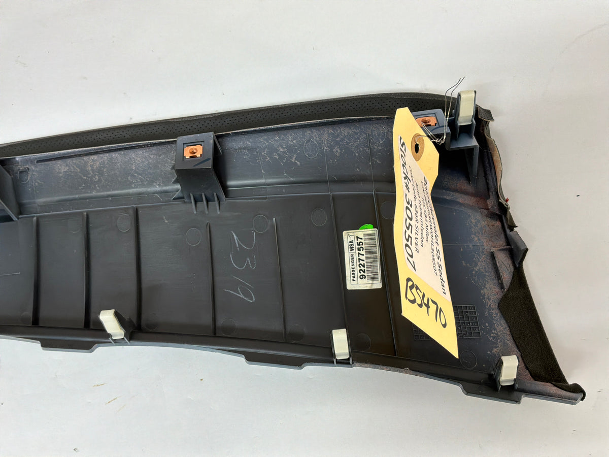 2017 Chevy SS Sedan RH Passenger Black Suede Dash Trim Panel Insert OEM