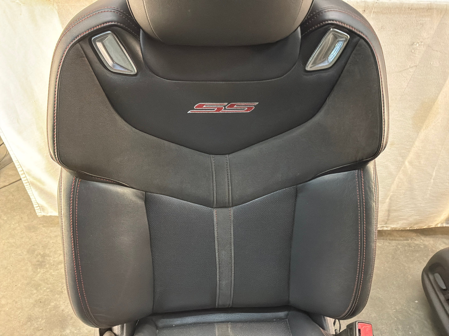 2015 Chevrolet SS Sedan Front and Rear Black Leather Seats OEM