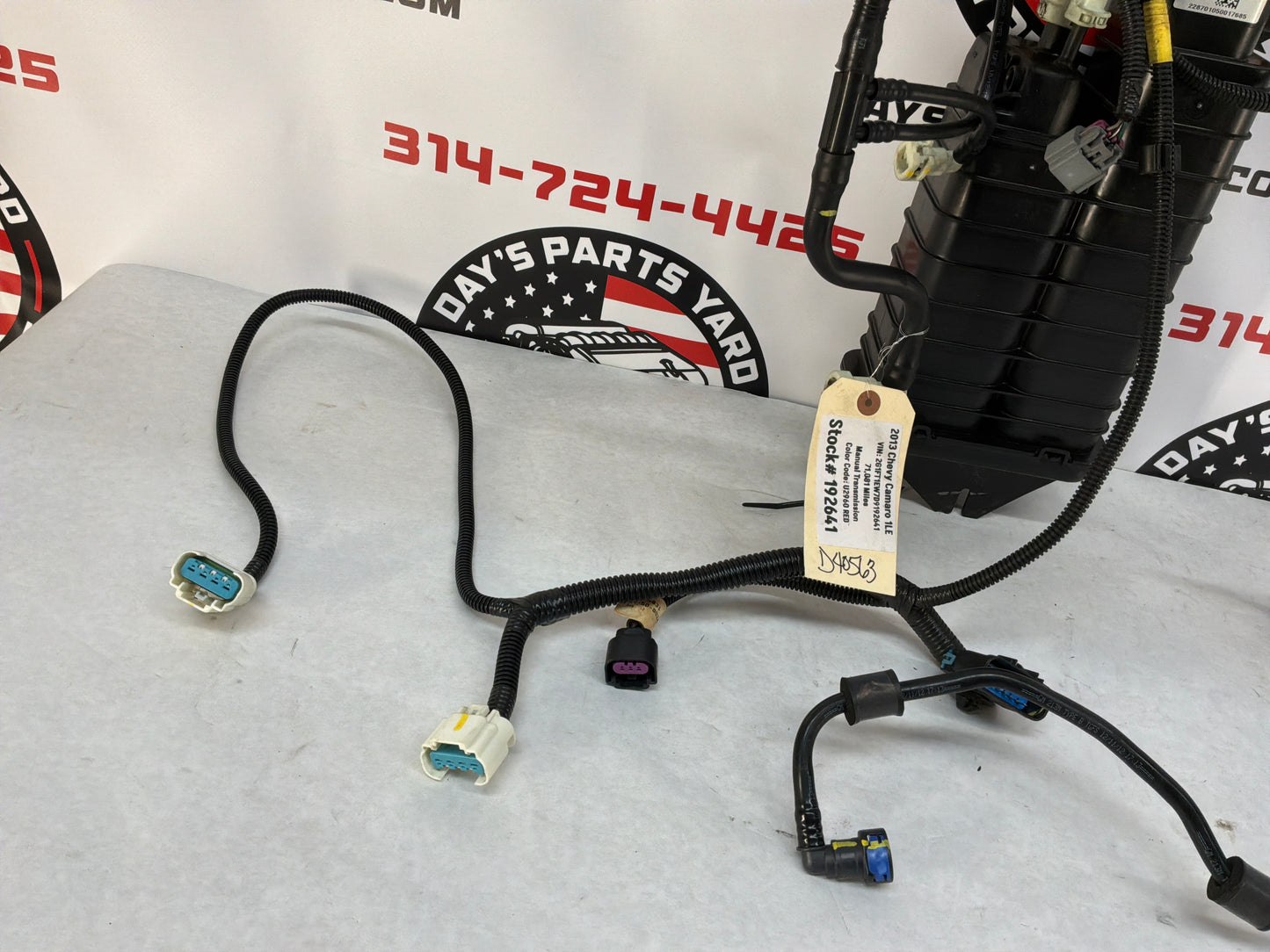 2013 Chevy Camaro 1LE Charcoal Canister Evap Lines Hoses Tubes Fuel Tank Wire Wiring Harness OEM