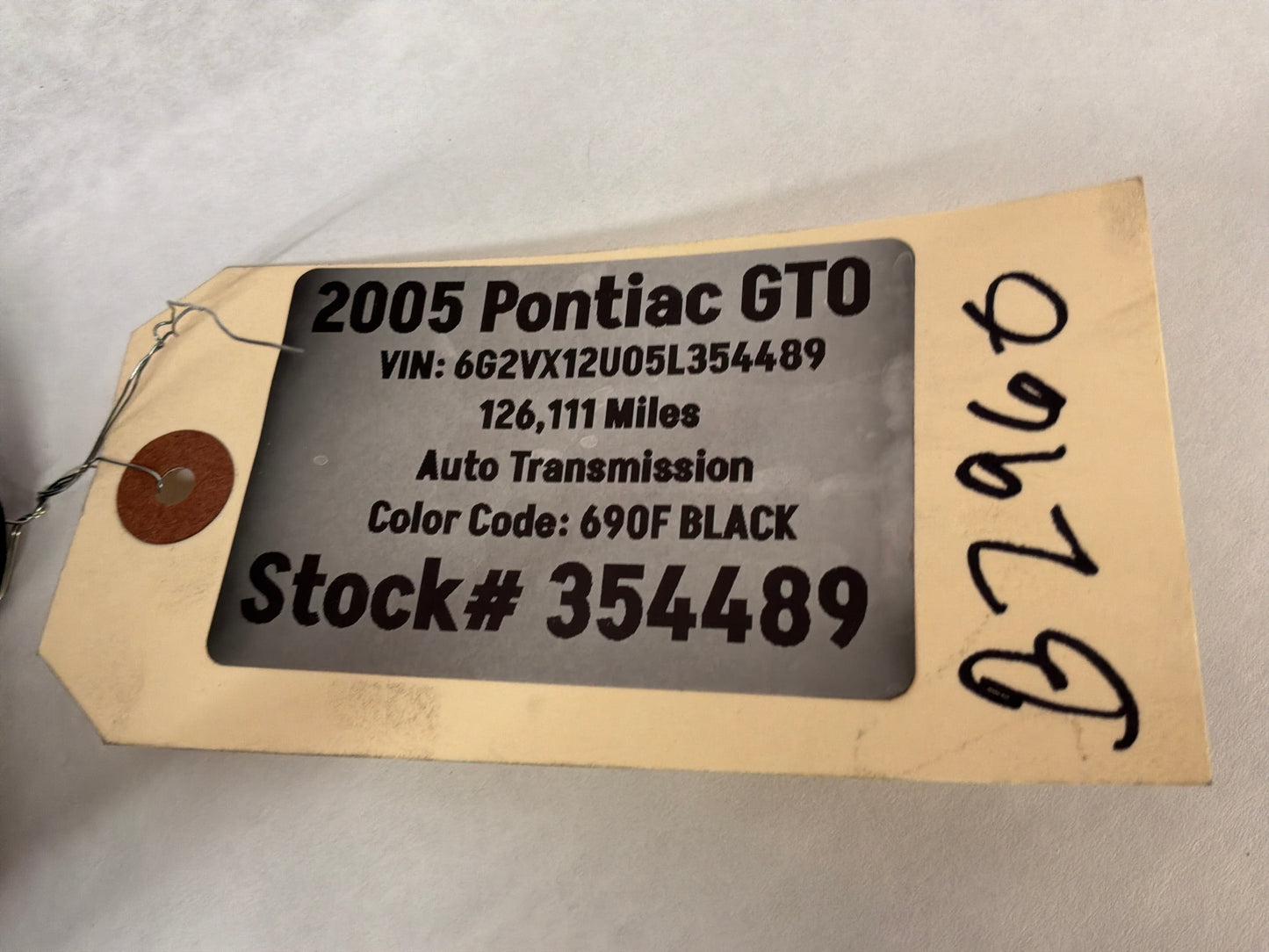 2005 Pontiac GTO Front Facial Radiator Air Inlet Lower Duct OEM