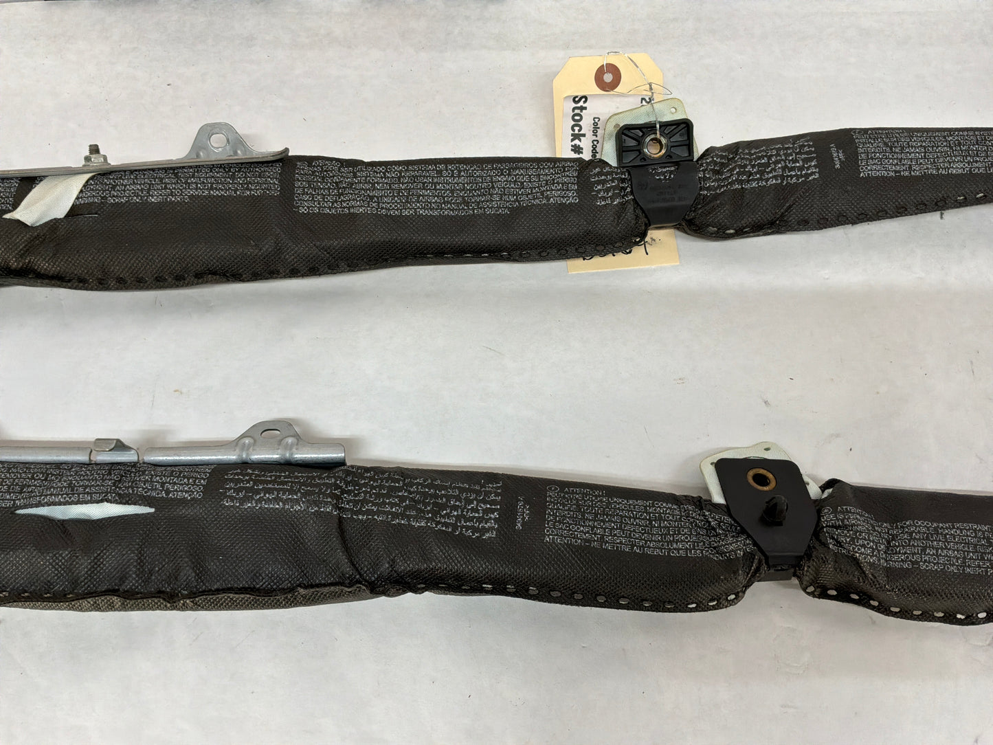 2008 Pontiac G8 Base RH & LH Roof Side Rail Curtain Airbag Air Bag Set OEM