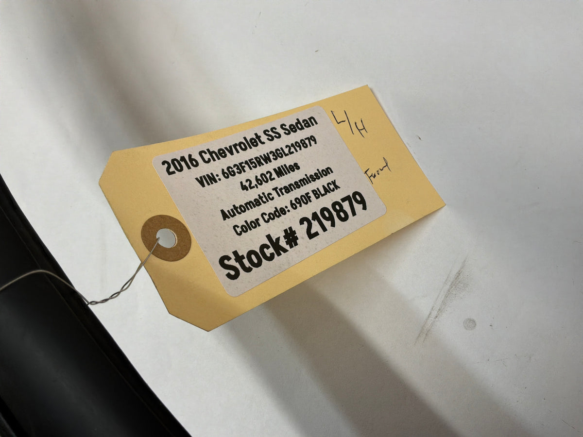 2015 Chevy SS Sedan LH Driver Front Door Weather Strip Rubber Seal OEM