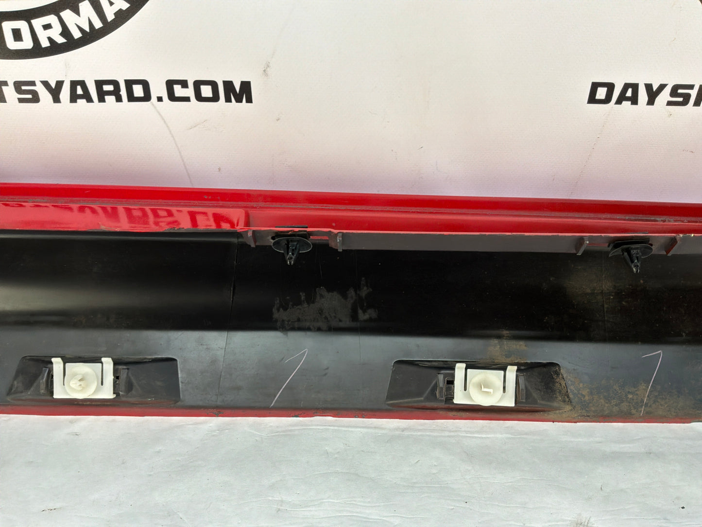 2014 Chevy SS Sedan LH Driver Rocker Molding Side Skirt Panel Red OEM
