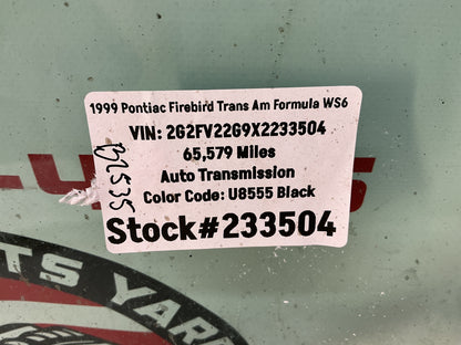 1999 Pontiac Firebird Trans Am Formula WS6 RH Passenger Door Window Glass OEM