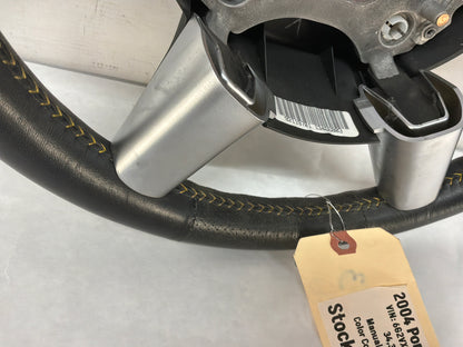 2004 Pontiac GTO Steering Wheel w/ Controls Yellow Stitching OEM - Day's Parts Yard