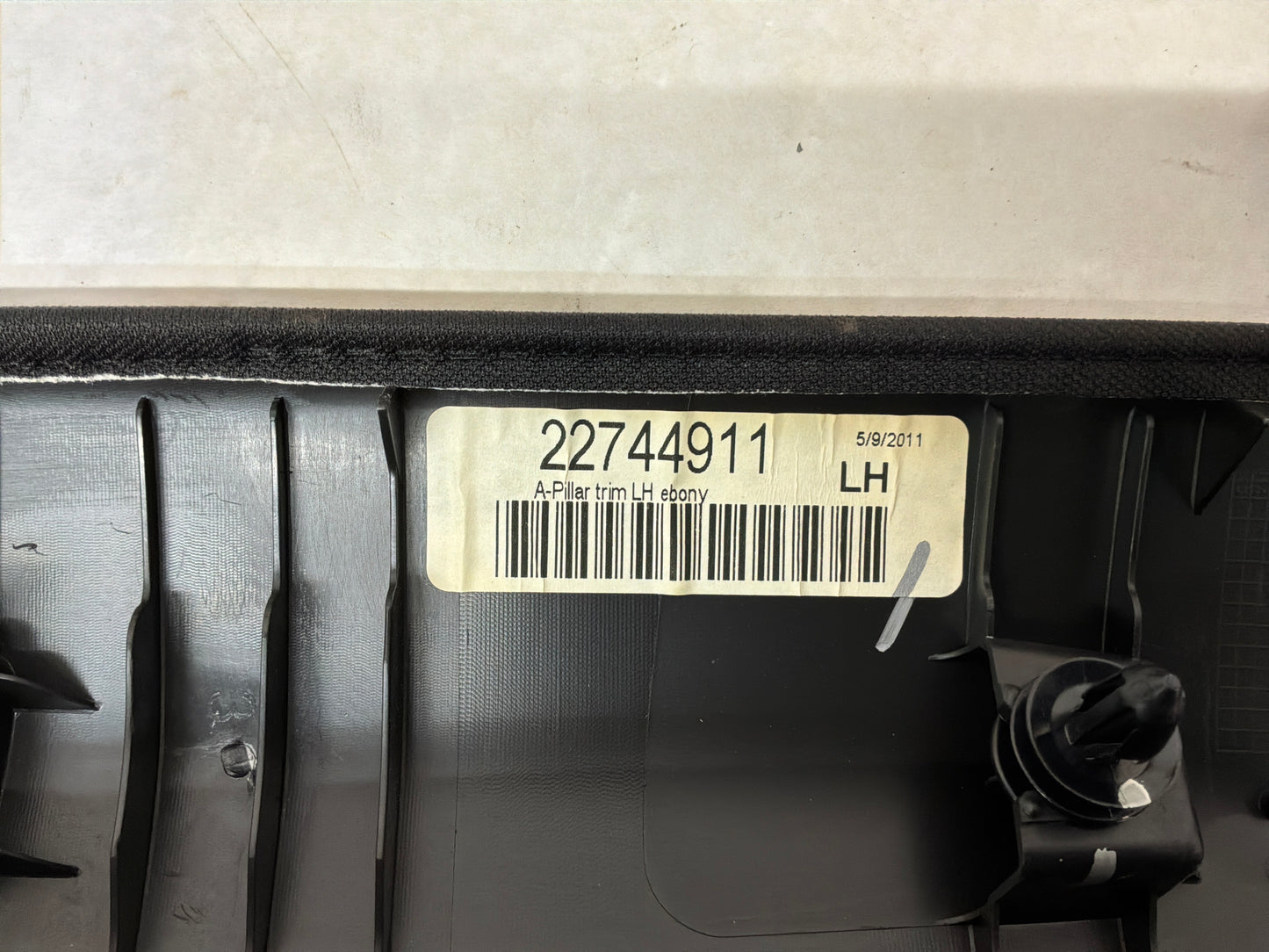 2011 Cadillac CTS-V Coupe LH Driver Windshield A Pillar Interior Trim OEM