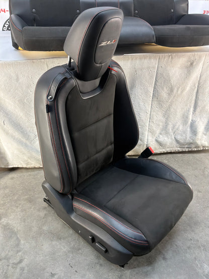 2013 Chevy Camaro ZL1 Seats Fronts & Rears Recaro Leather and Suede OEM