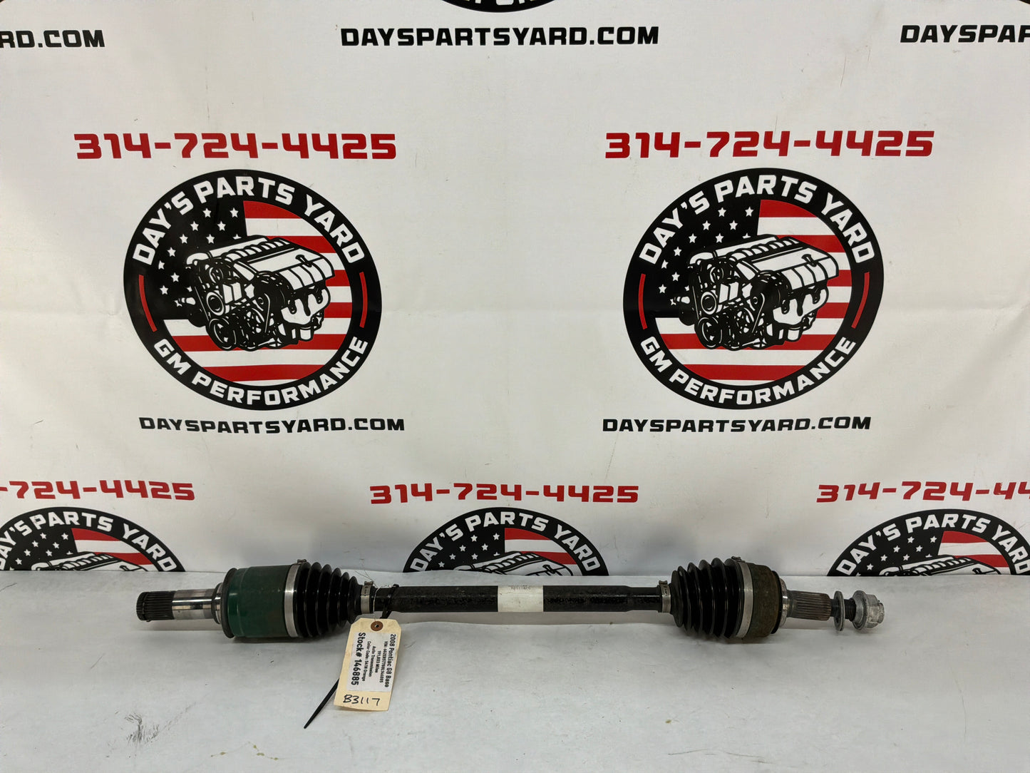 2008 Pontiac G8 Base LH Driver Rear CV Axle Half Shaft OEM