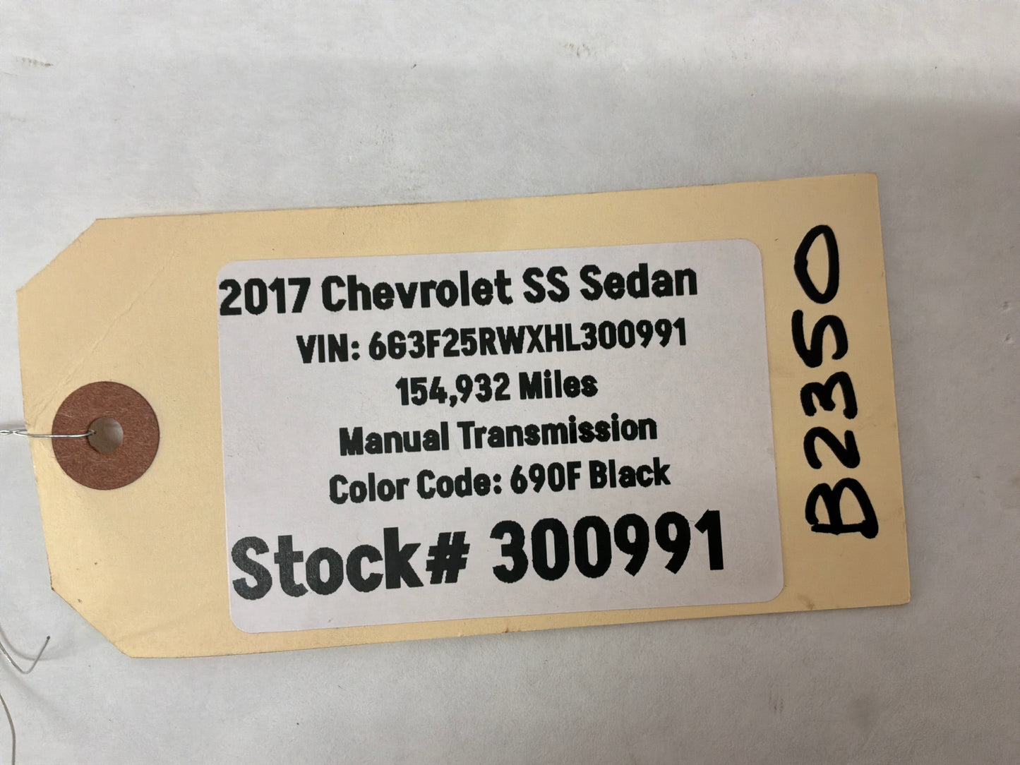 2017 Chevy SS Sedan Radiator Core Support Head Light Lamp Wire Wiring Harness OEM