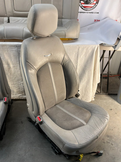 2009 Cadillac CTS-V Seats Fronts and Rears Leather and Suede OEM Titanium