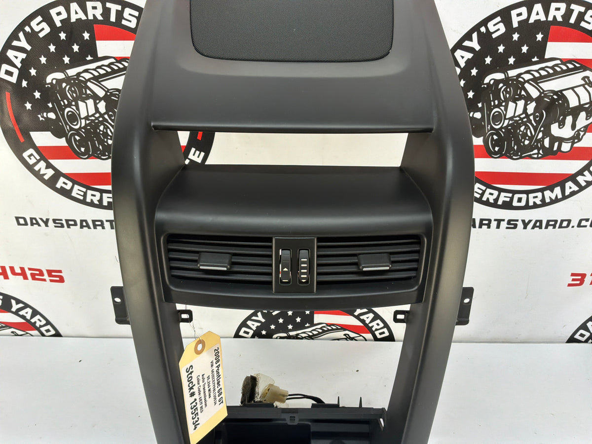 2008 Pontiac G8 GT Center Dash Radio Bezel Trim Molding Panel Speaker Grille OEM