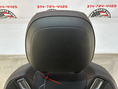 2017 Chevy SS Sedan RH Passenger Front Seat Black Leather Alcantara Suede OEM