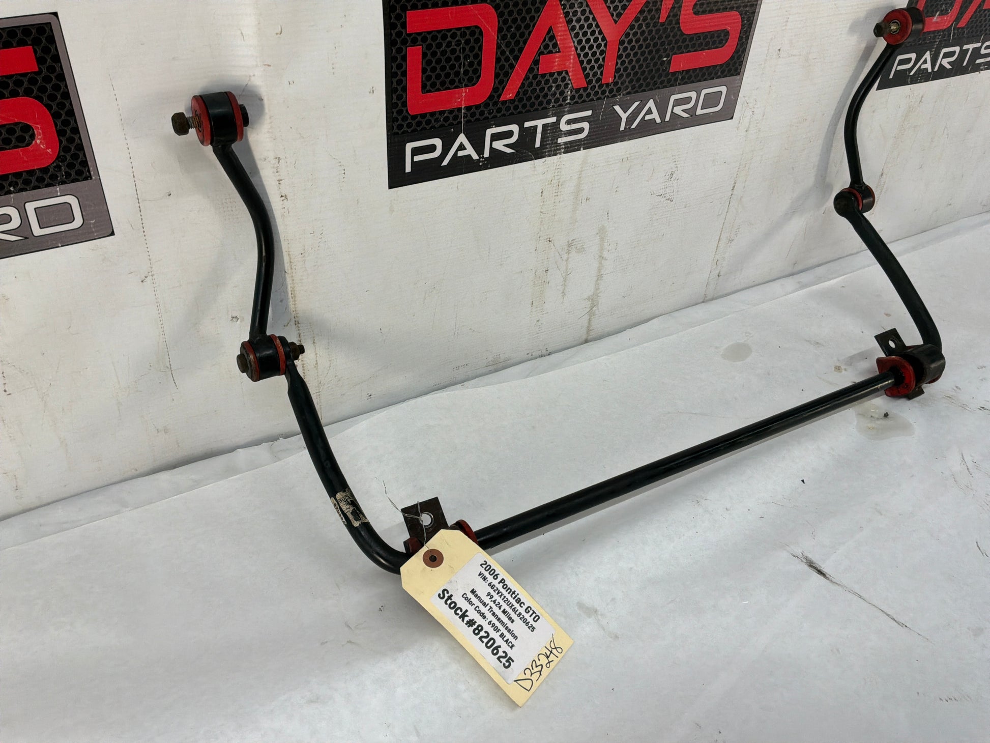 Rear swear bar - Day's Parts Yard