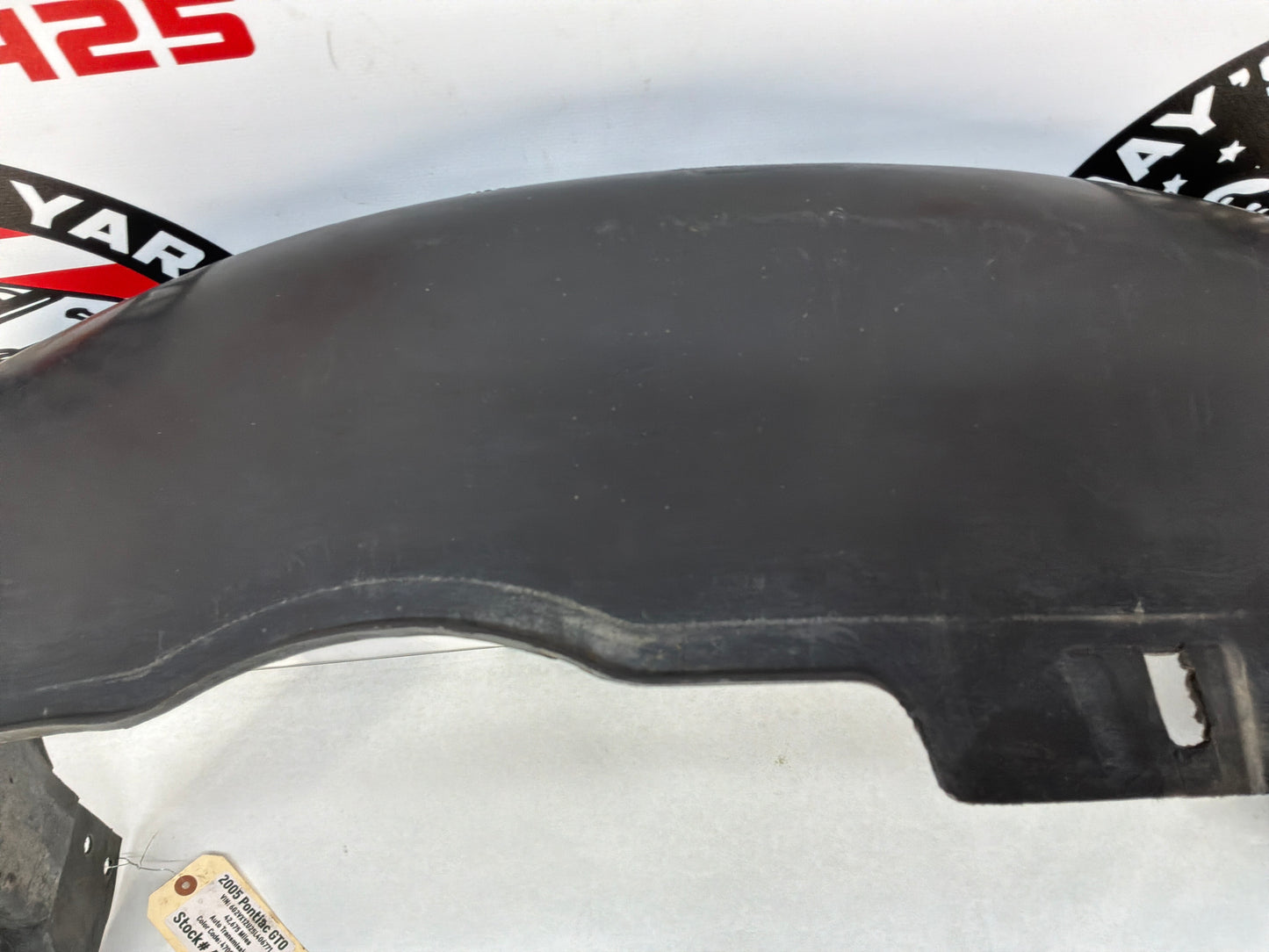 2005 Pontiac GTO LH Driver Front Fender Wheel House Well Liner OEM