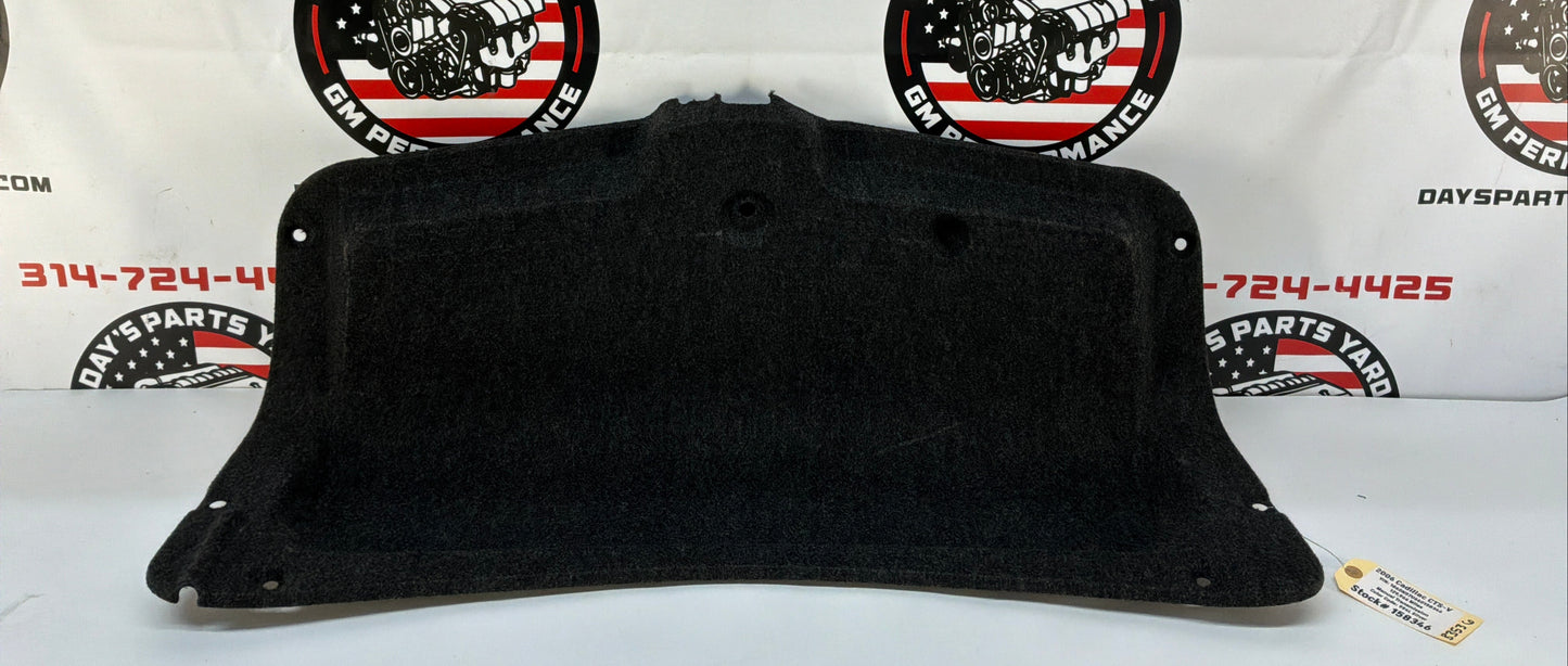 2006 Cadillac CTS-V Trunk Deck Lid Liner Carpet Felt OEM