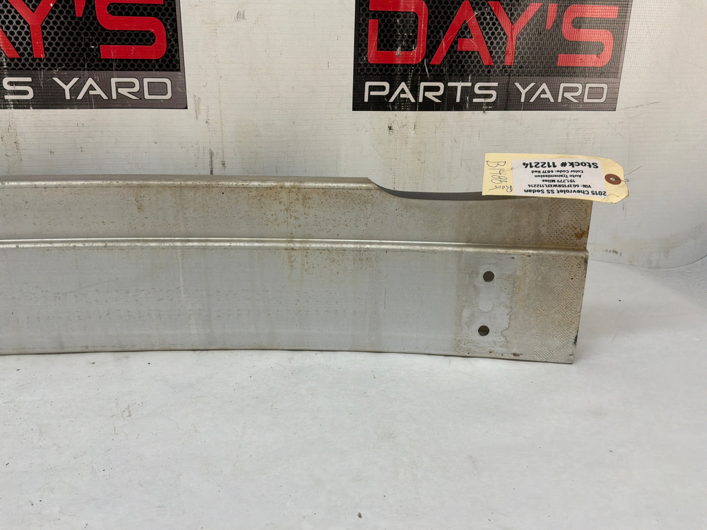 2015 Chevy SS Sedan Rear Bumper Impact Reinforcement Bar  OEM