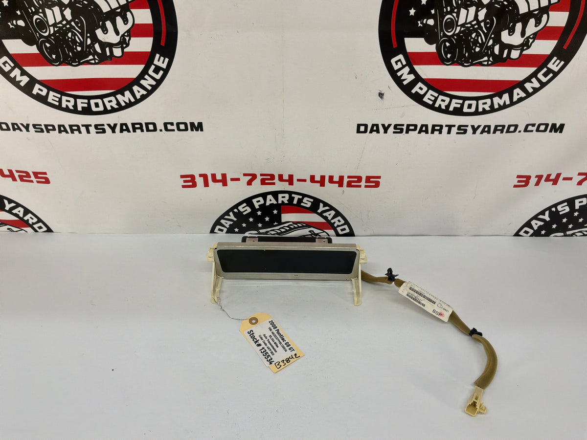 2008 Pontiac G8 GT Atari Dash Gauges Display Unit OEM