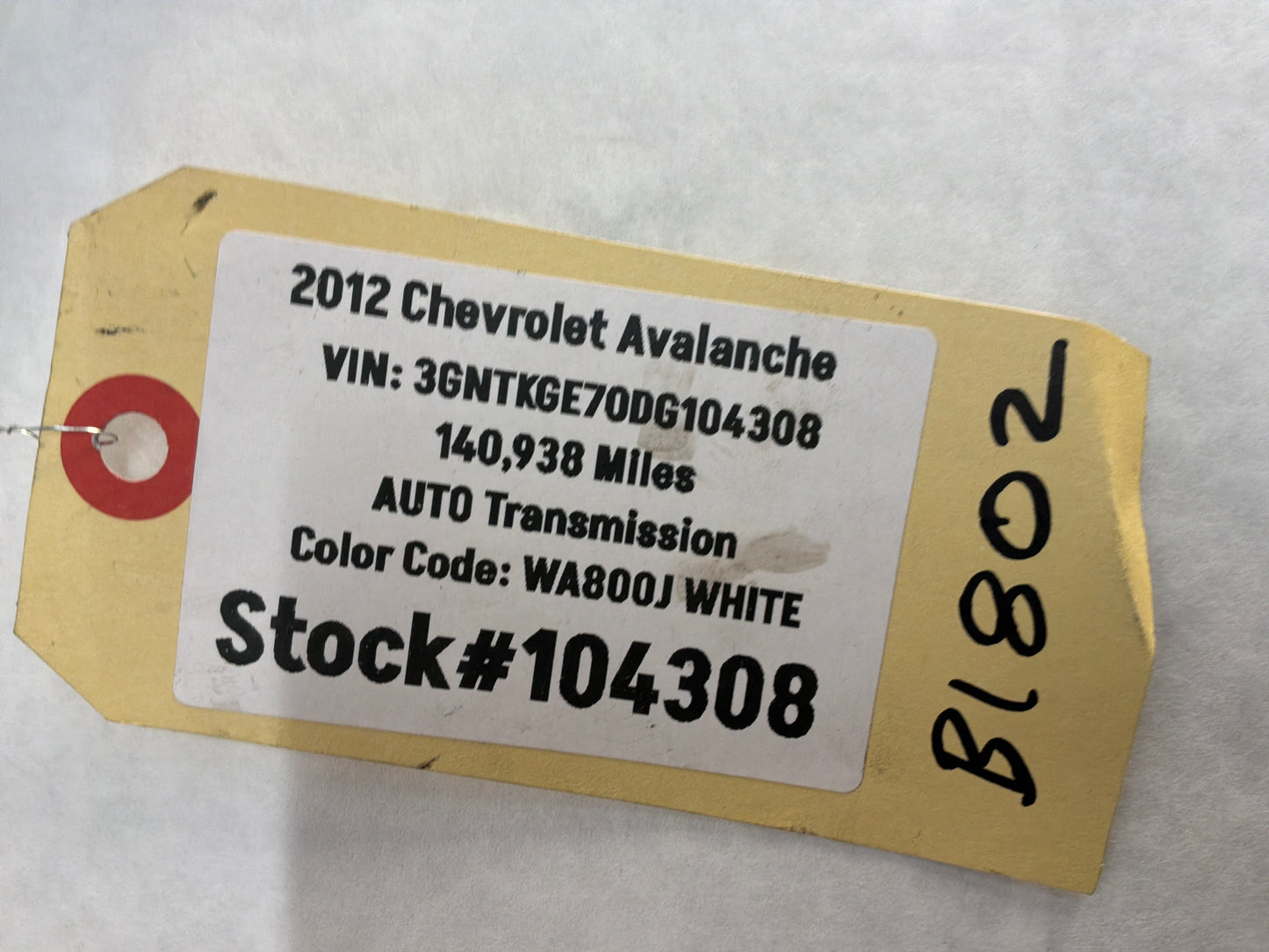 2012 Chevy Avalanche Windshield Reservoir OEM