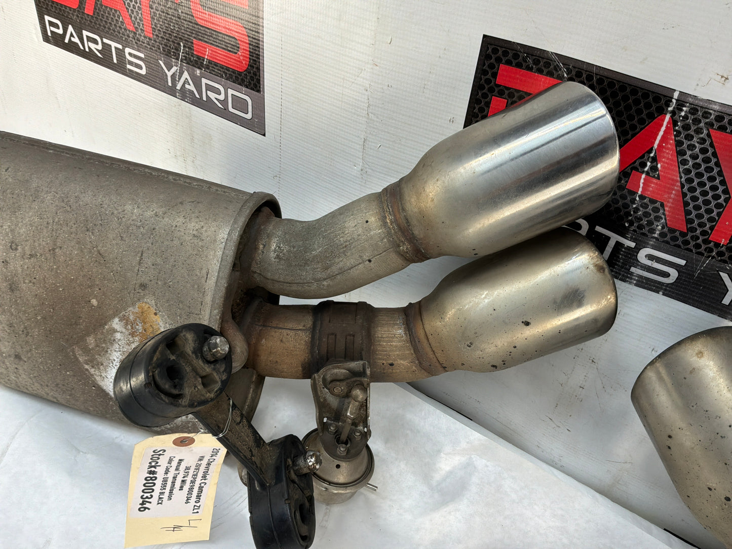 2014 Chevy Camaro ZL1 Factory OEM NPP Bi Mode Exhaust Mufflers OEM