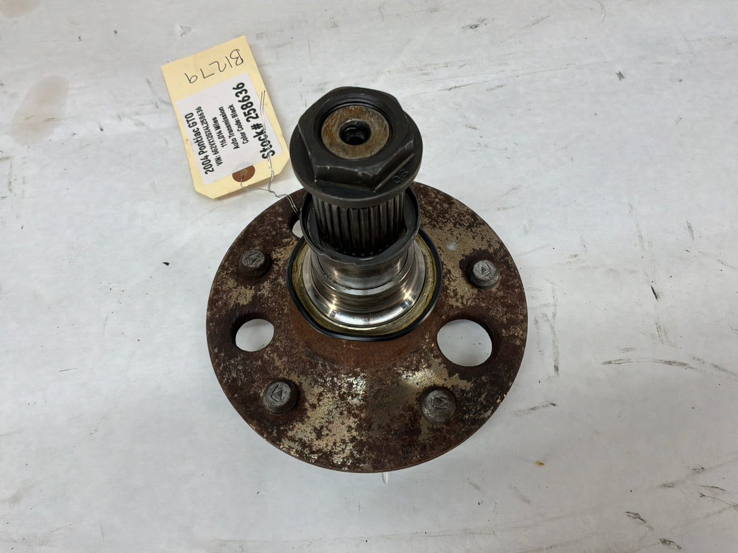 2004 Pontiac GTO Rear Suspension Wheel Axle Flange Hub OEM
