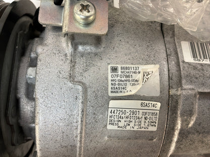 2023 Chevy Camaro SS AC A/C Air Conditioner Compressor w/ Hardware OEM