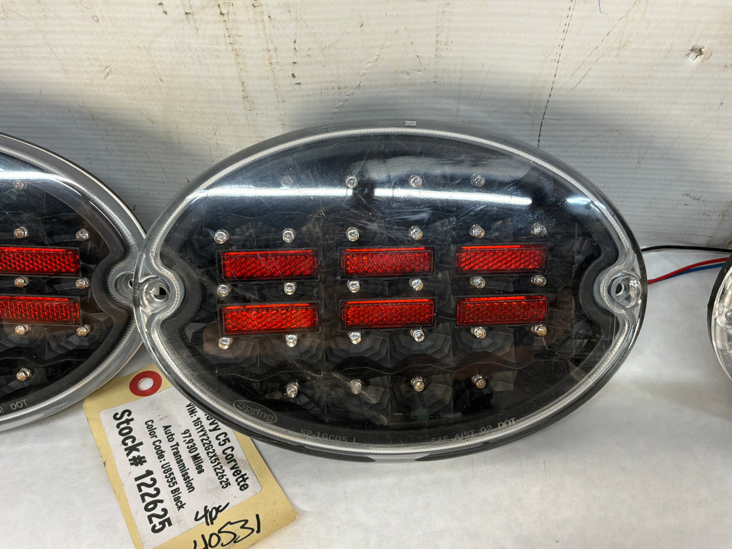 1999 Chevy Corvette RH & LH Inner & Outer Taillight Tail Lights Lamps Aftermarket