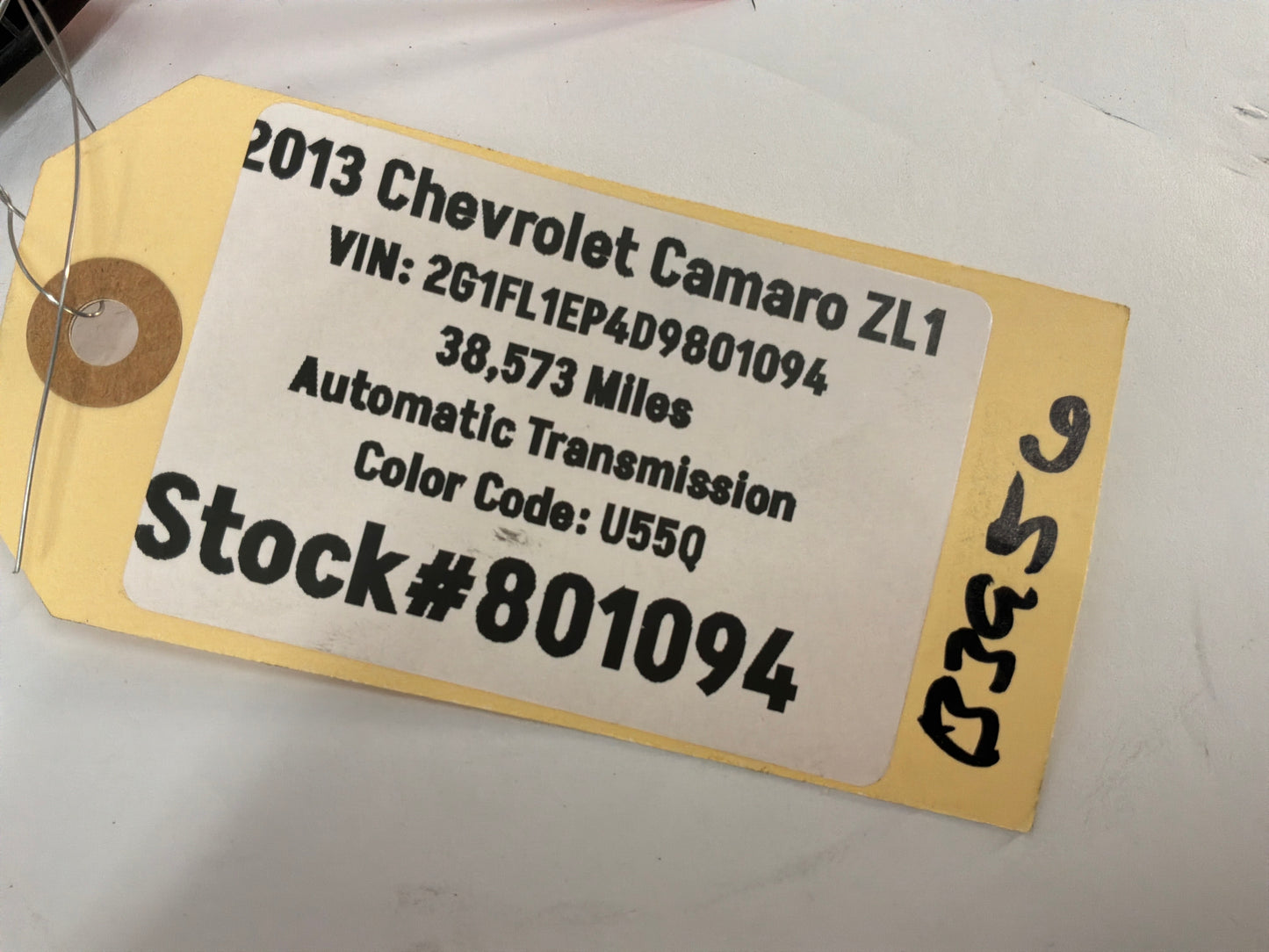 2013 Chevy Camaro ZL1 RH & LH Sunvisors Sun Visors Shades w/ Clips OEM