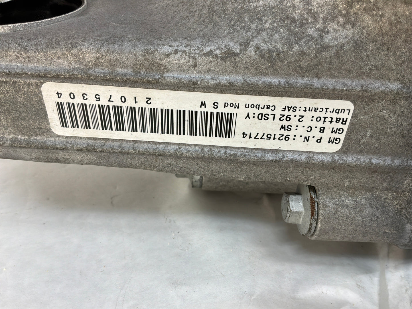 Rear diff - Day's Parts Yard