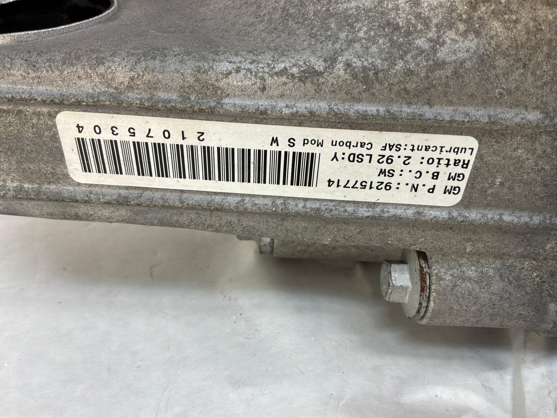 Rear diff - Day's Parts Yard