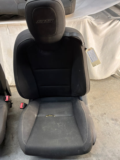 2015 Chevrolet Camaro SS 1LE Seats Fronts and Rears Black Clothe OEM LOCAL PICK UP