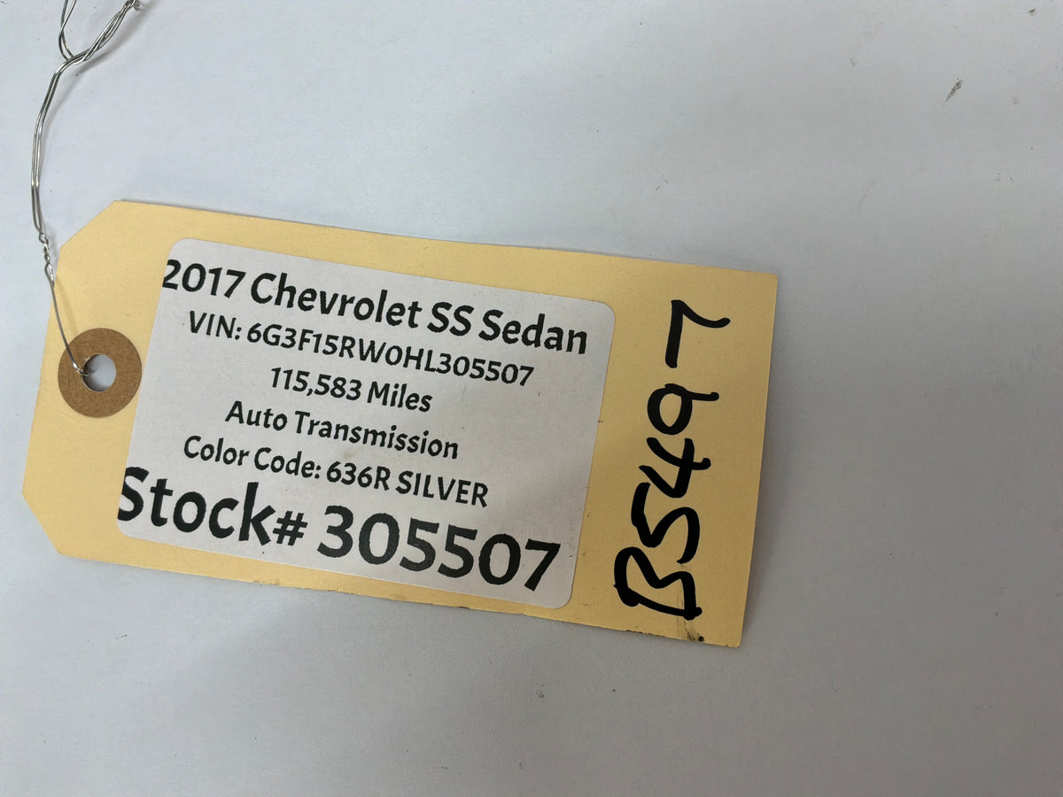 2017 Chevy SS Sedan 3pc Applique Dash Panel Plate Insert Trims OEM