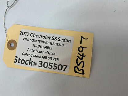 2017 Chevy SS Sedan 3pc Applique Dash Panel Plate Insert Trims OEM