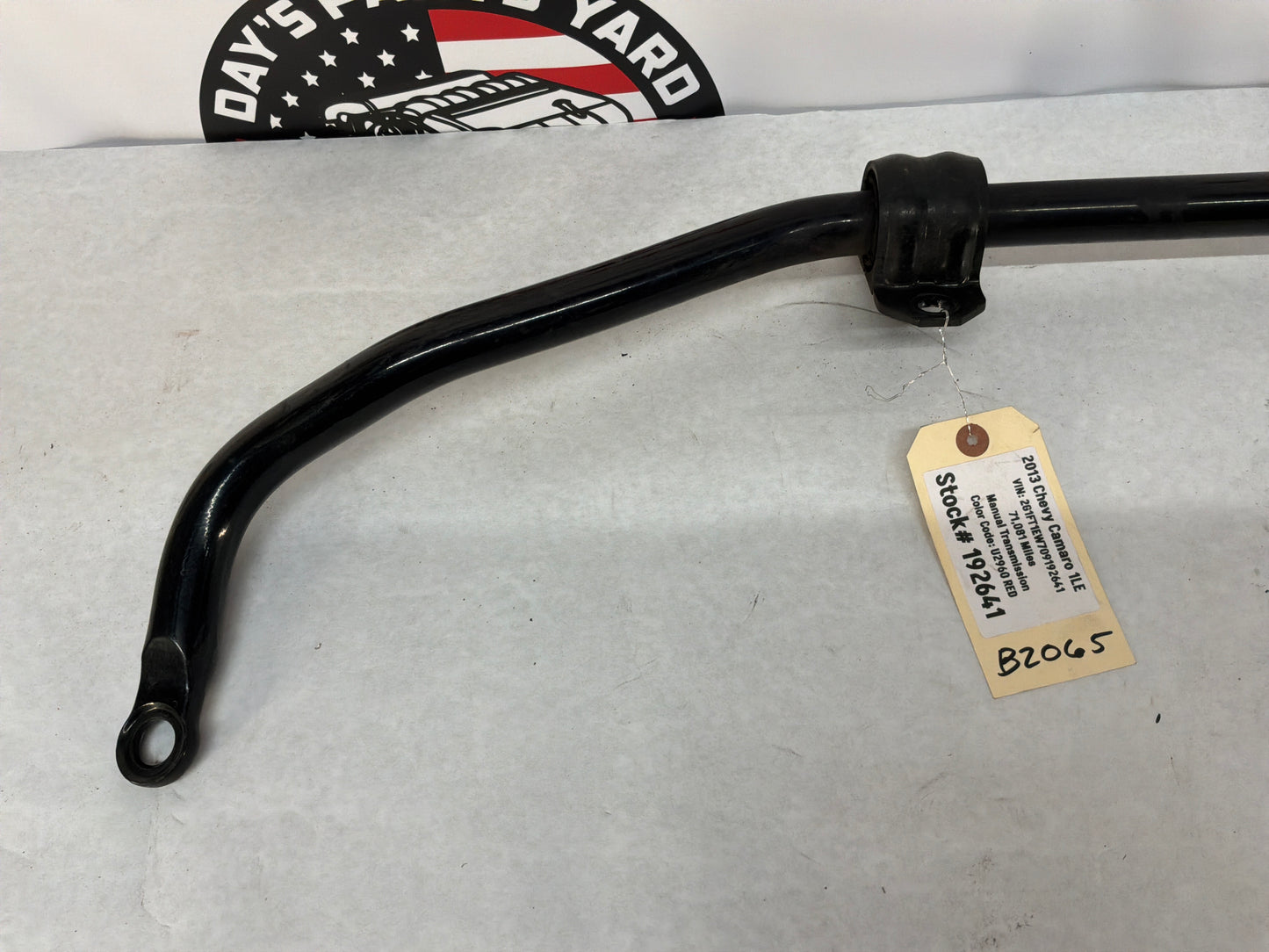 2013 Chevy Camaro 1LE Rear Suspension Stabilizer Sway Bar OEM