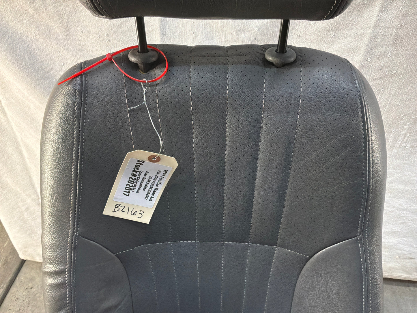 1999 Pontiac Trans Am WS6 Fronts and Rears Gray Leather Seats OEM