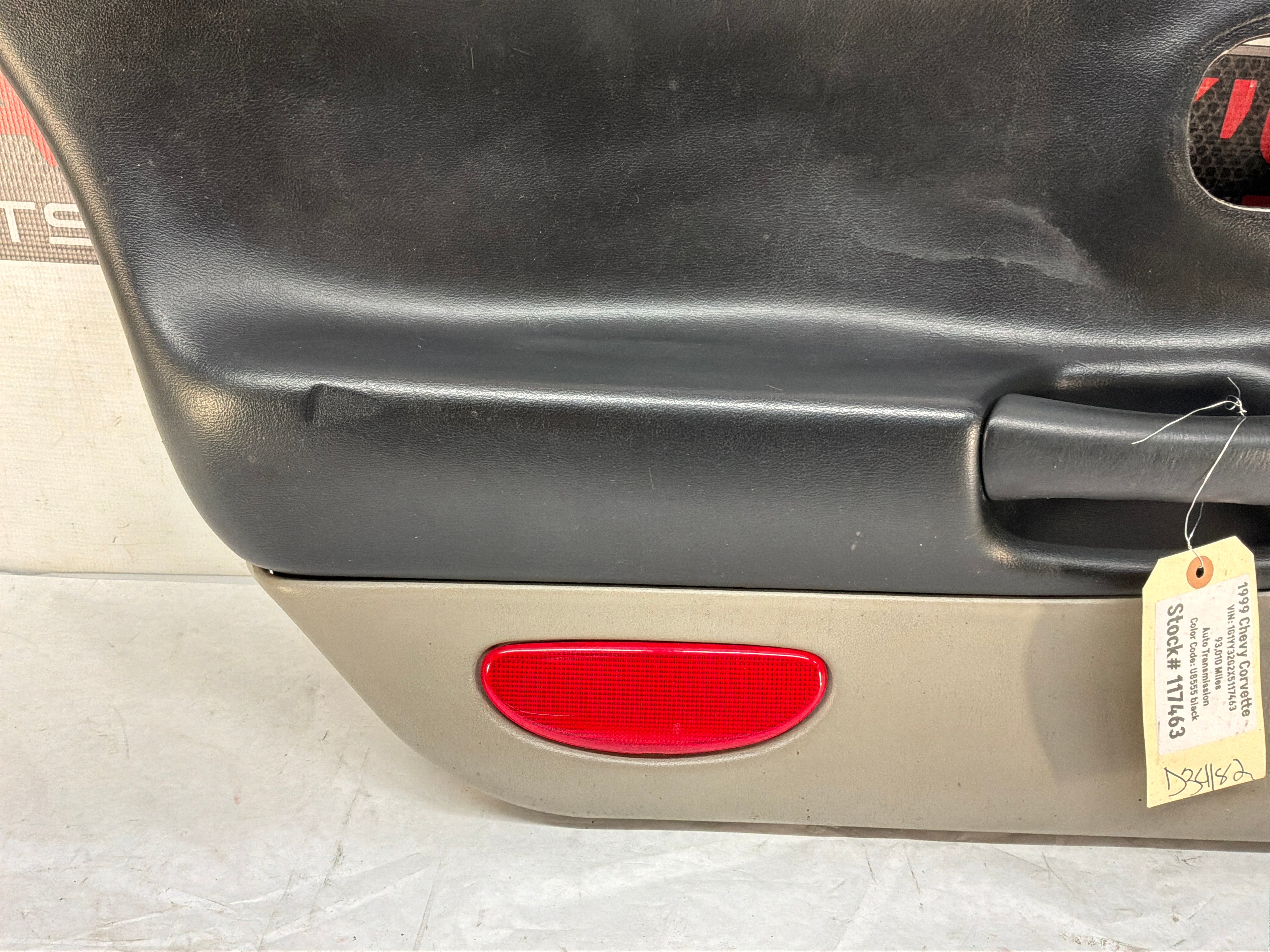 1999 Chevy C5 Corvette LH Driver Front Interior Door Panel OEM
